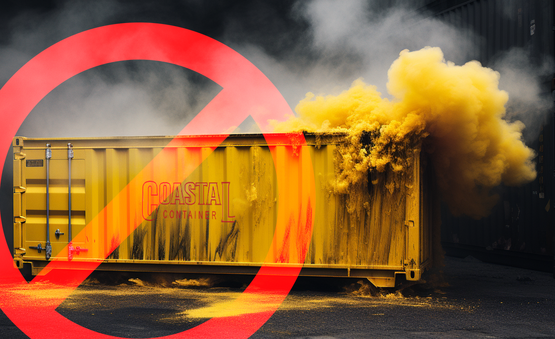 Obey the No-No List: What Not to Toss into Your Roll-Off Waste Container